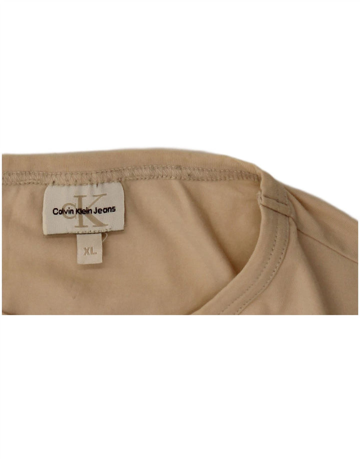 Calvin Klein Jeans Herre Top Langærmet XL Beige