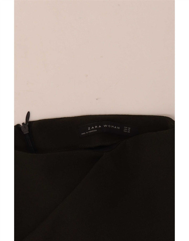 Zara Dame Mini-nederdel XS W24 Grøn
