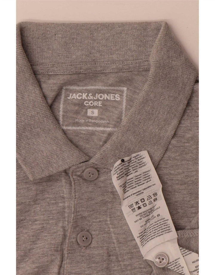 Jack & Jones herre poloskjorte lille grå bomuld