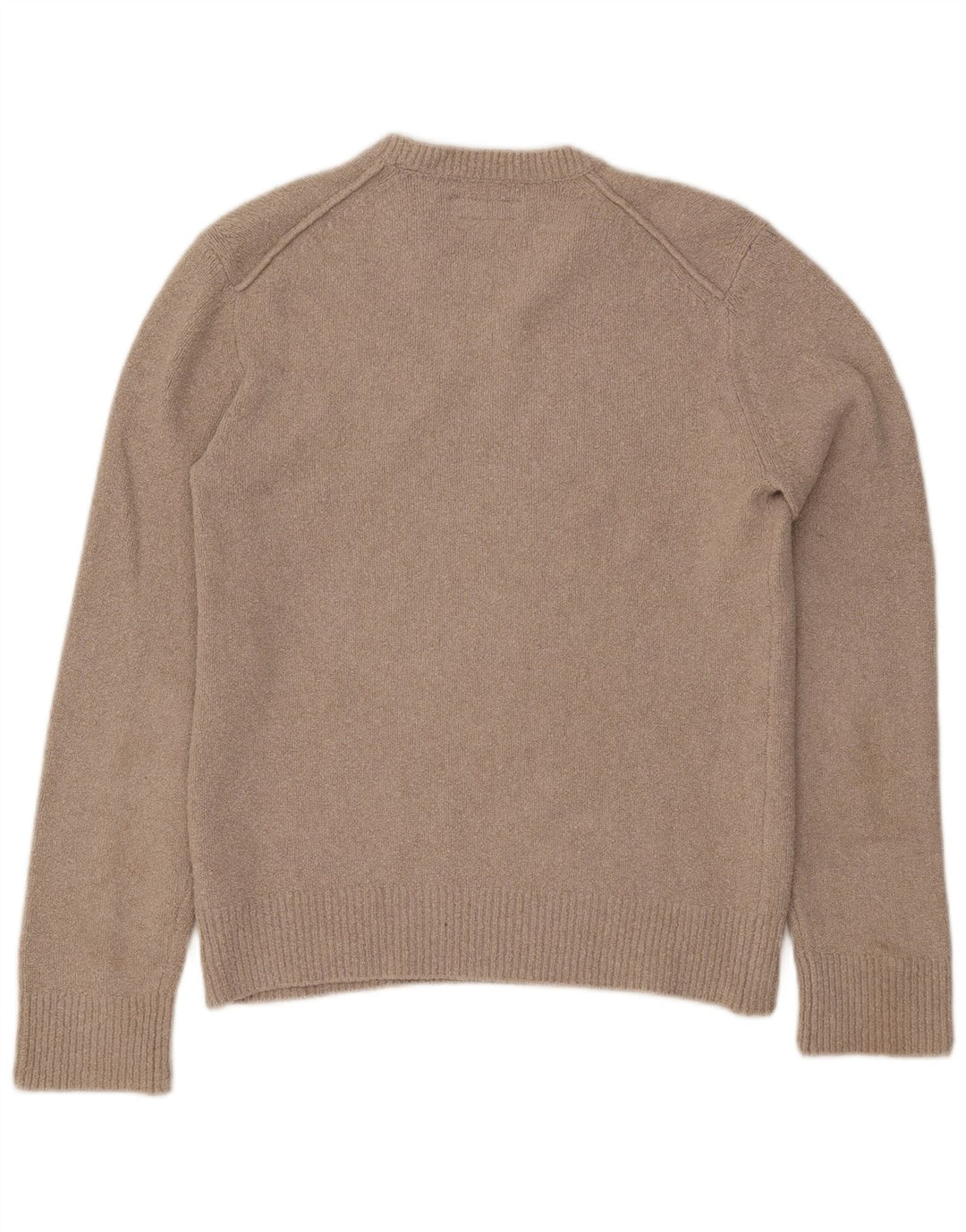 ALL SAINTS Herre sweater med rund hals, lille beige bomuld