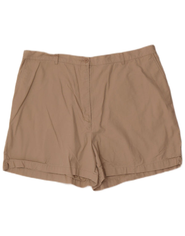 Eddie Bauer Chino Shorts til kvinder US 20 3XL W38 Beige Bomuld