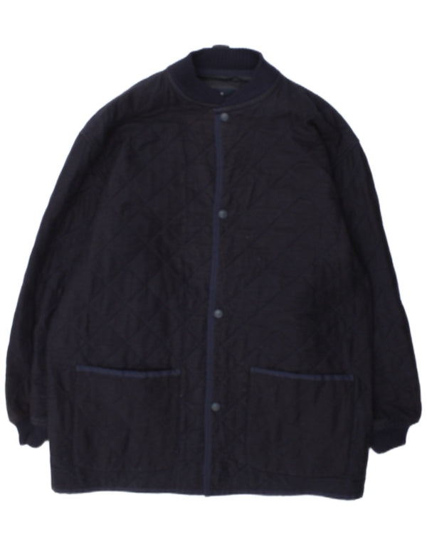 Ermenegildo Zegna Herre quiltet jakke UK 42 XL Navy Blue