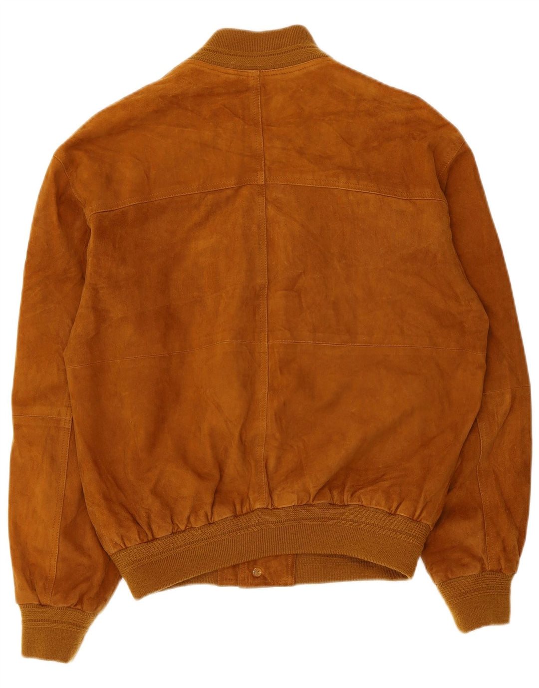 Vintage herre ruskind bomberjakke IT 48 Medium Beige Læder