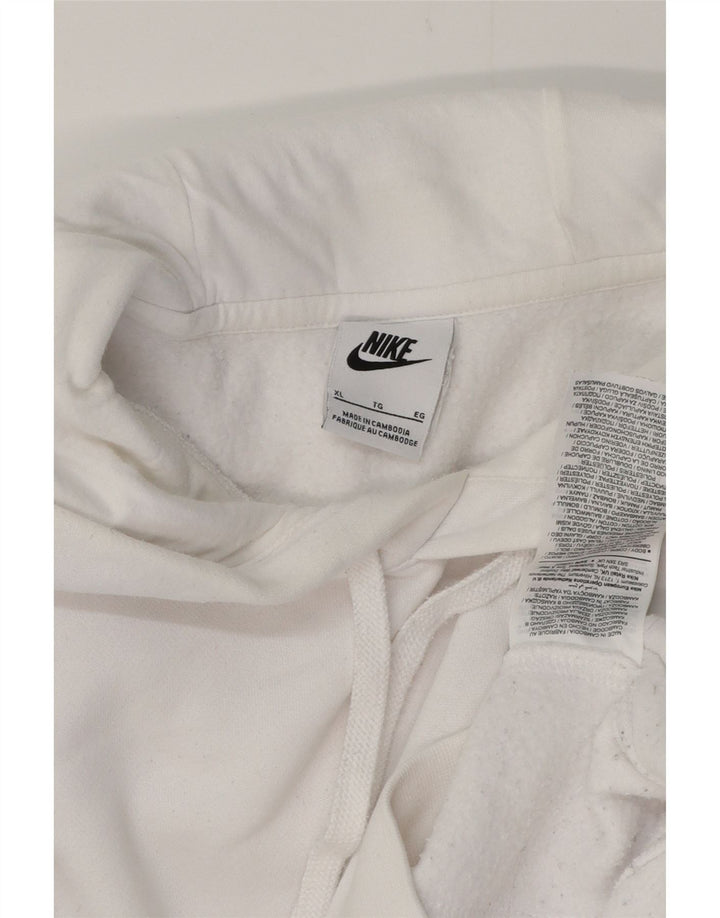NIKE hættetrøje til mænd XL Hvid bomuld