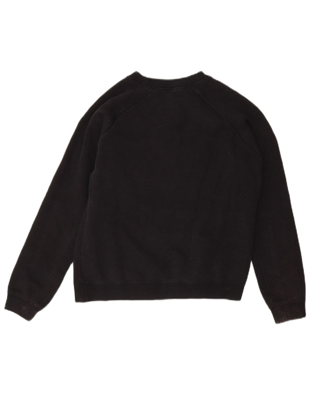 NIKE Womens Crop Oversized grafisk sweatshirt Jumper UK 10 Small Black