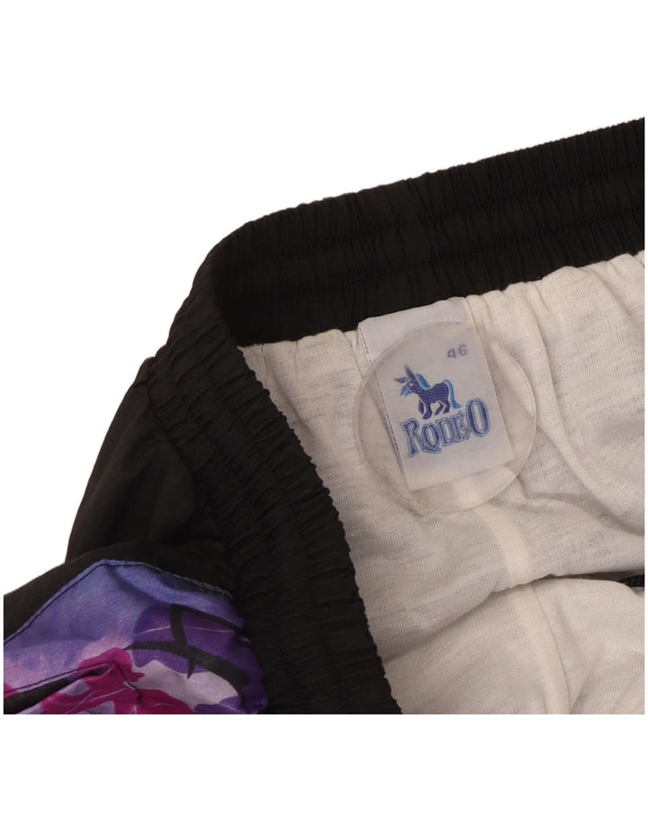 Rodeo Dame træningsdragt Bukser Jogger IT 46 Large Black Colourblock