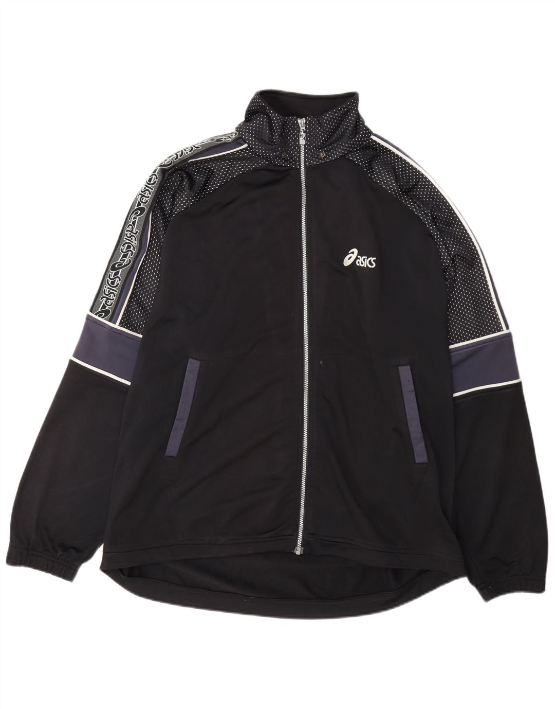 Asics Herre Regular Fit træningsdragt Topjakke XL Sort Colourblock