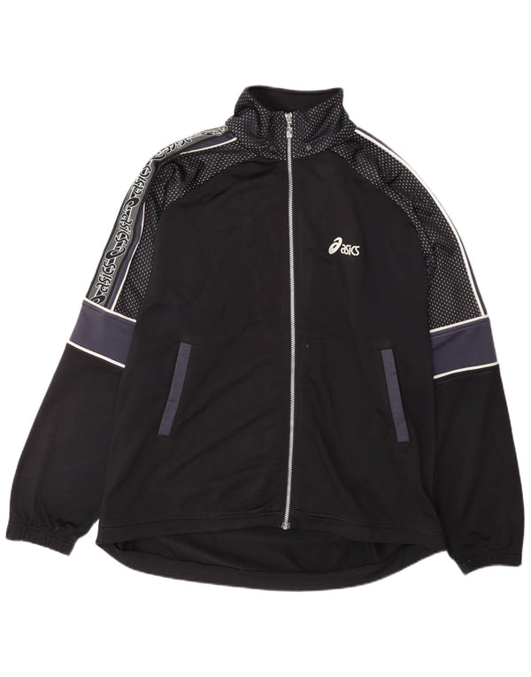 Asics Herre Regular Fit træningsdragt Topjakke XL Sort Colourblock