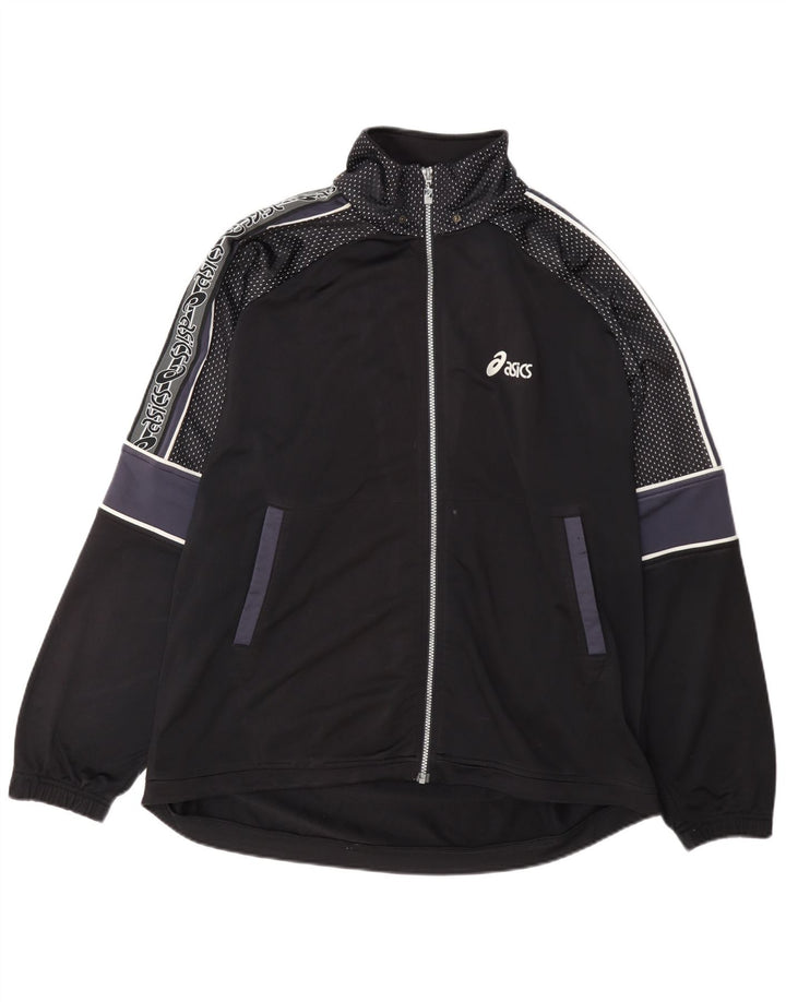 Asics Herre Regular Fit træningsdragt Topjakke XL Sort Colourblock