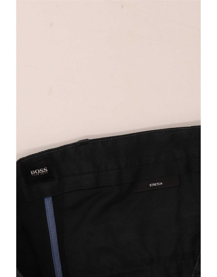 Hugo Boss Herre Stretch Slim Chino Bukser W32 L32 Sort