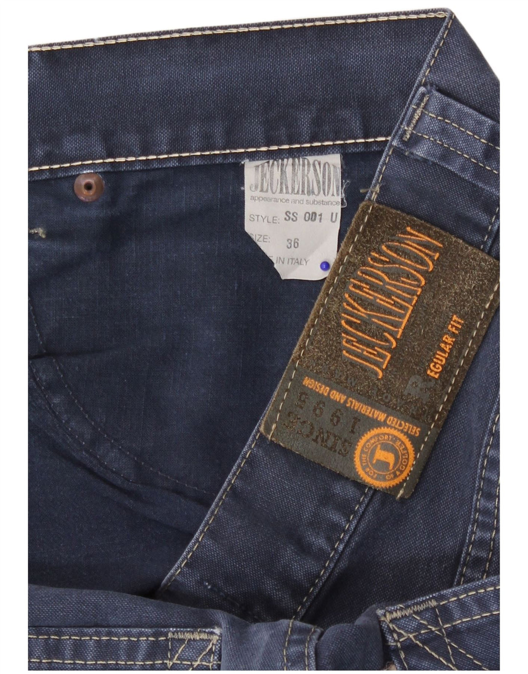 Jeckerson Straight Jeans til mænd W36 L33 blå bomuld