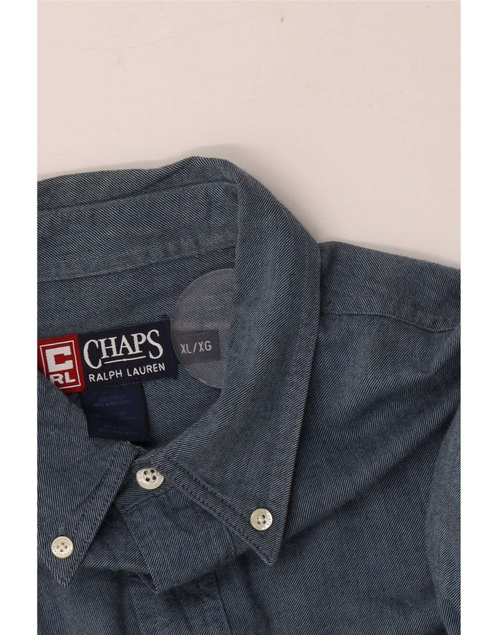 Chaps Ralph Lauren Herreskjorte XL Blå Bomuld