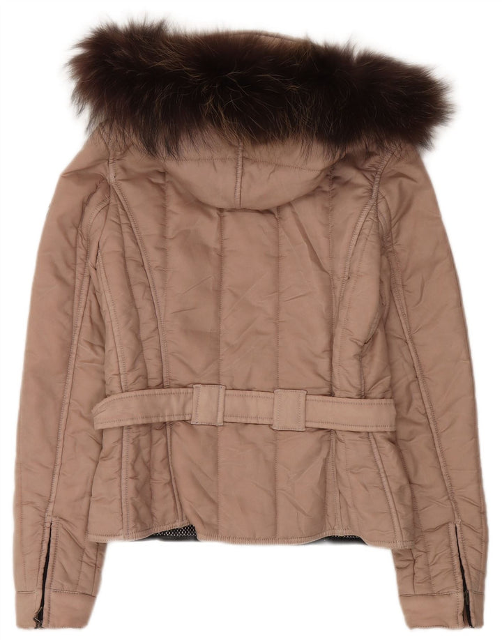 Refrigiwear Dame hættejakke UK 10 Small Beige Polyamid