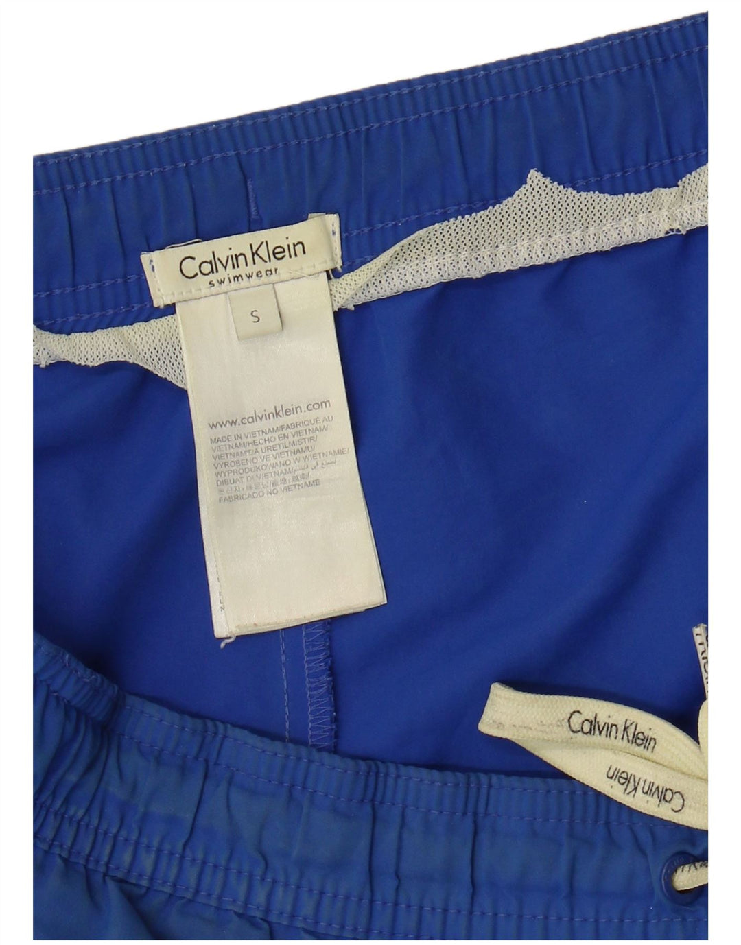 Calvin Klein Herre grafiske svømmeshorts Små blå polyester