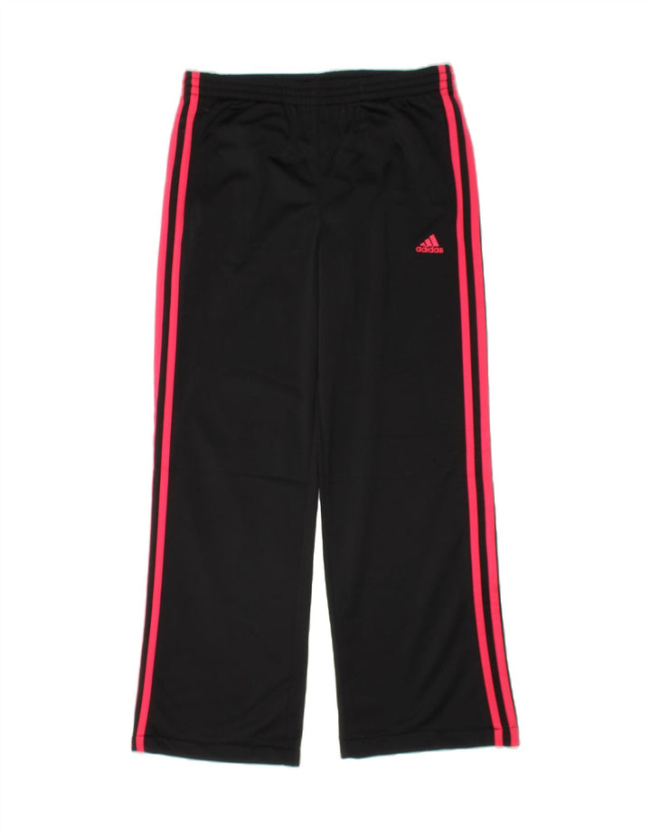ADIDAS Girls Tracksuit Trousers 13-14 Years  Black Polyester Vintage Adidas and Second-Hand Adidas from Messina Hembry 