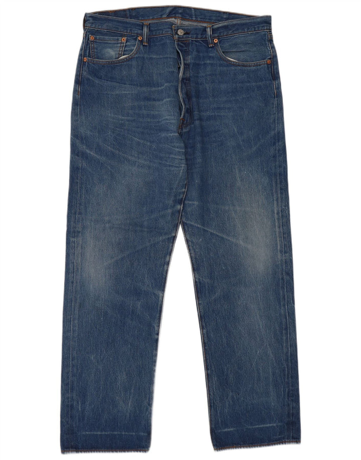 Levi's Straight Jeans til mænd W40 L34 blå bomuld