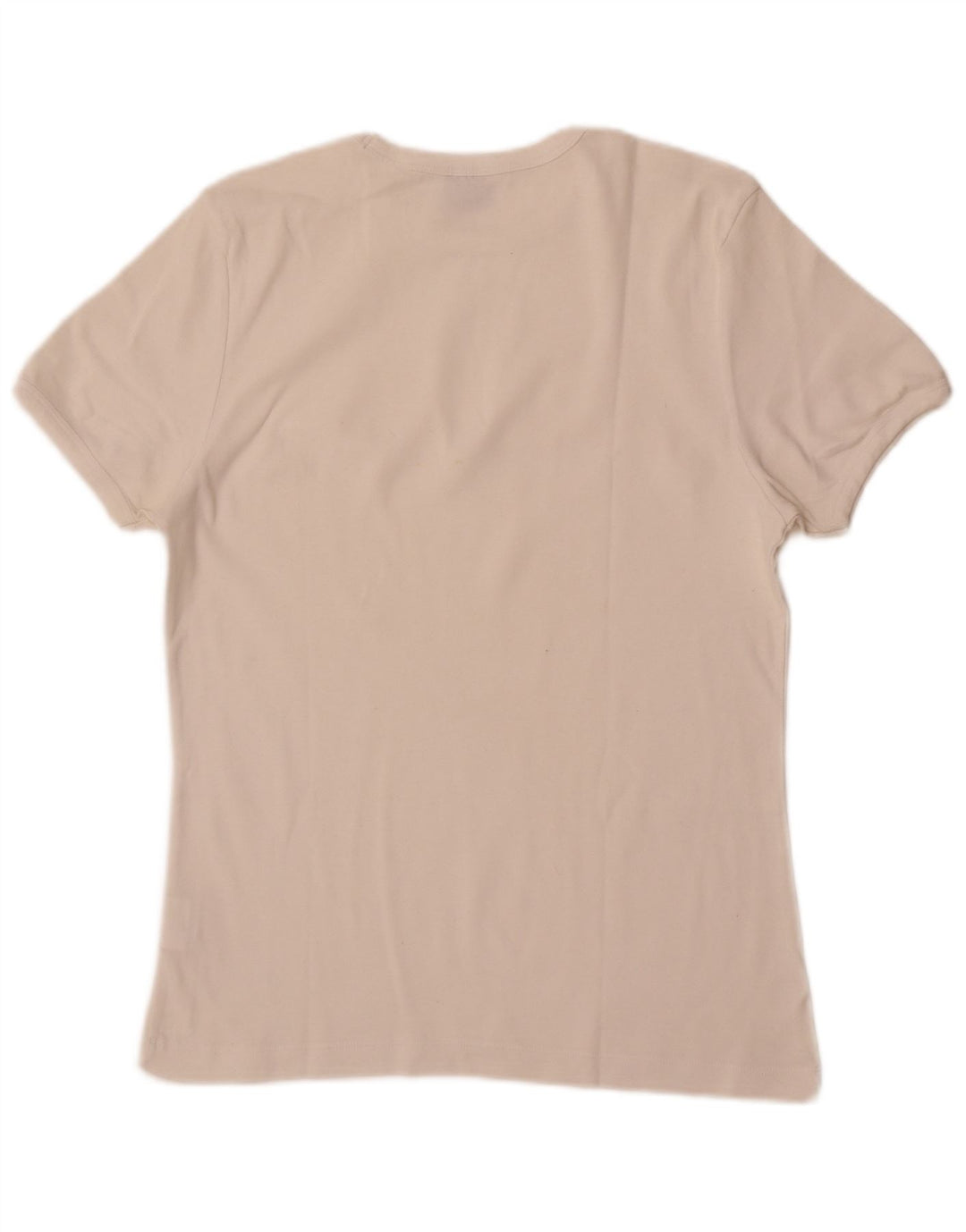 Lee Dame T-Shirt Top UK 14 Stor Hvid Bomuld