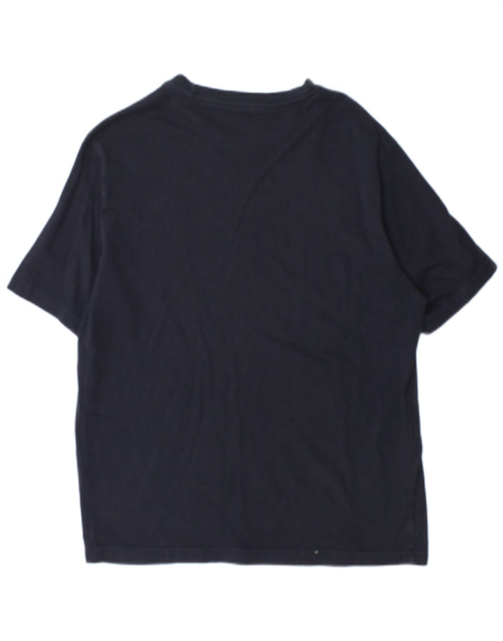 Champion Herre T-shirt Top Stor marineblå bomuld