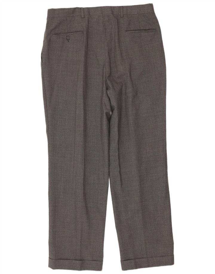 Burberrys Herre Pegged Suit Bukser W36 L31 Grå