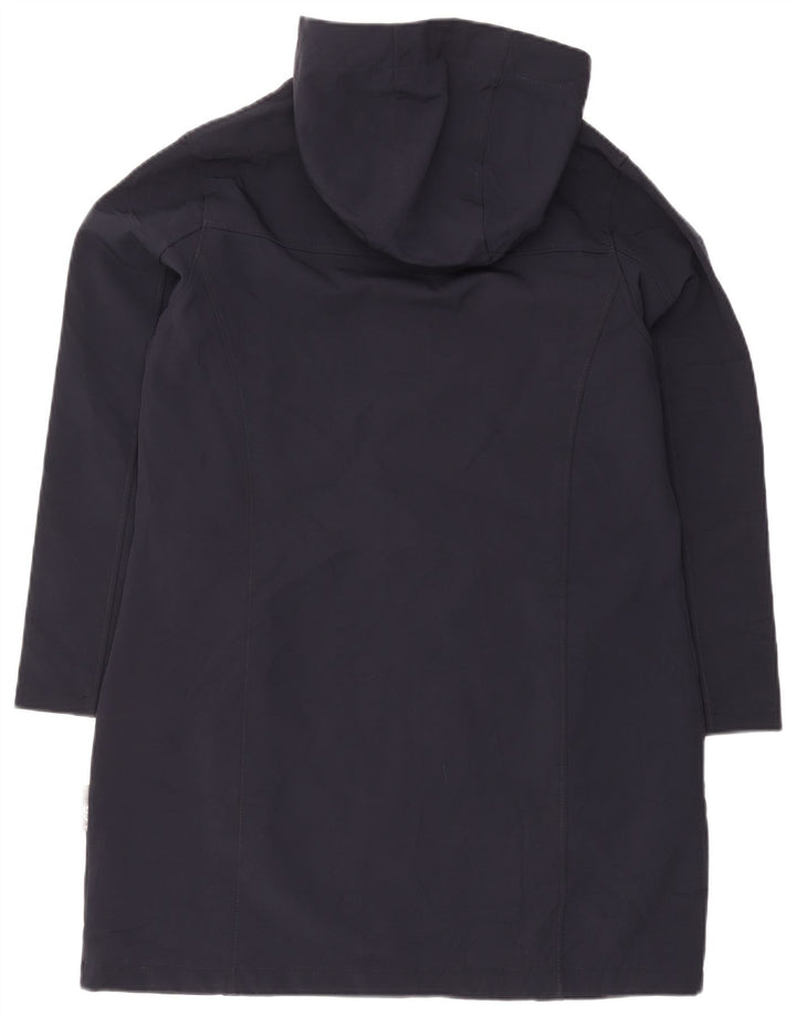 Coast Guard Dame Hooded Windbreaker Coat IT 42 Medium Navy Blue
