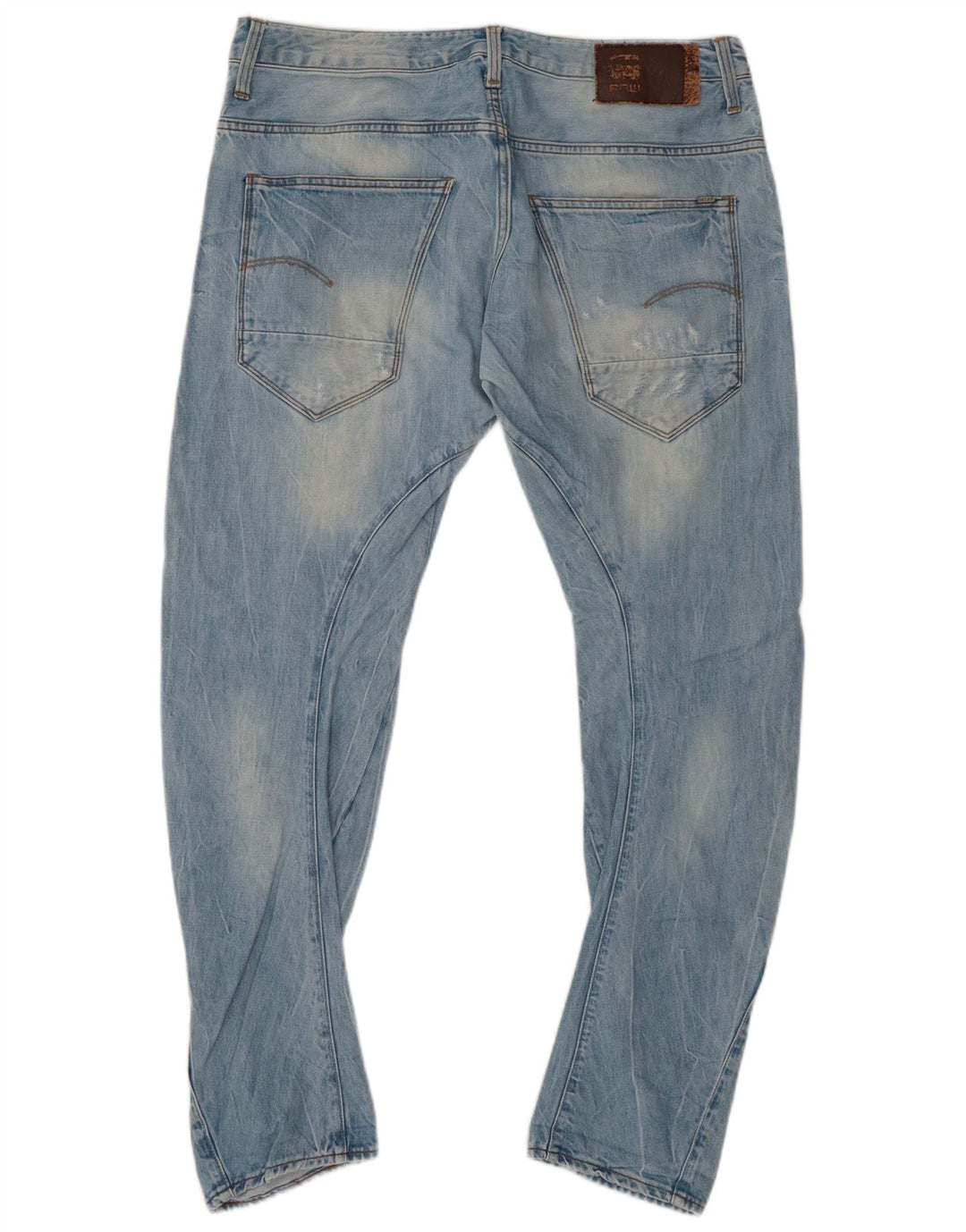 G-STAR Herre 3D Arc Distressed Banana Slim Jeans W34 L30 Blue Cotton