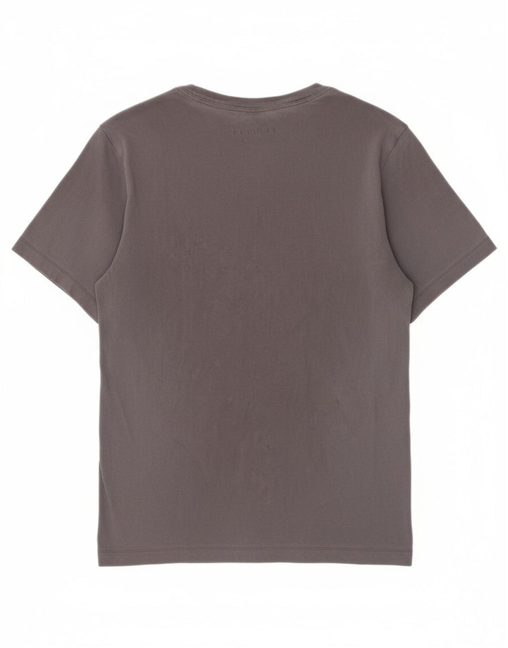 JORDAN Womens Graphic T-Shirt Top UK 12 Medium Grey Cotton
