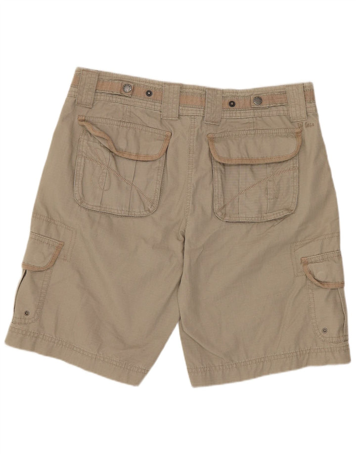 Fat Face Dame Cargo Shorts UK 12 Medium W30 Khaki Bomuld