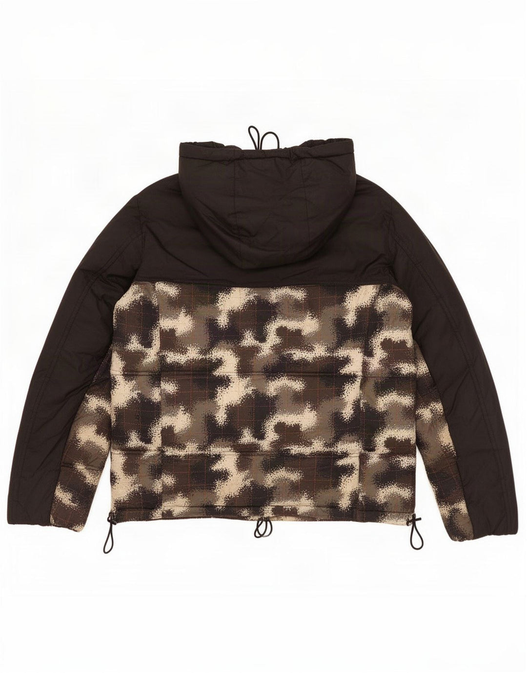 Champion Herre Pullover Polstret Jakke UK 38 Medium Sort Camouflage