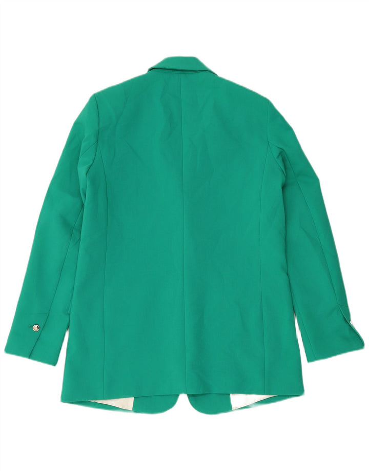 Zara Dame 1 Knap Blazer Jacket UK 10 Lille Grøn