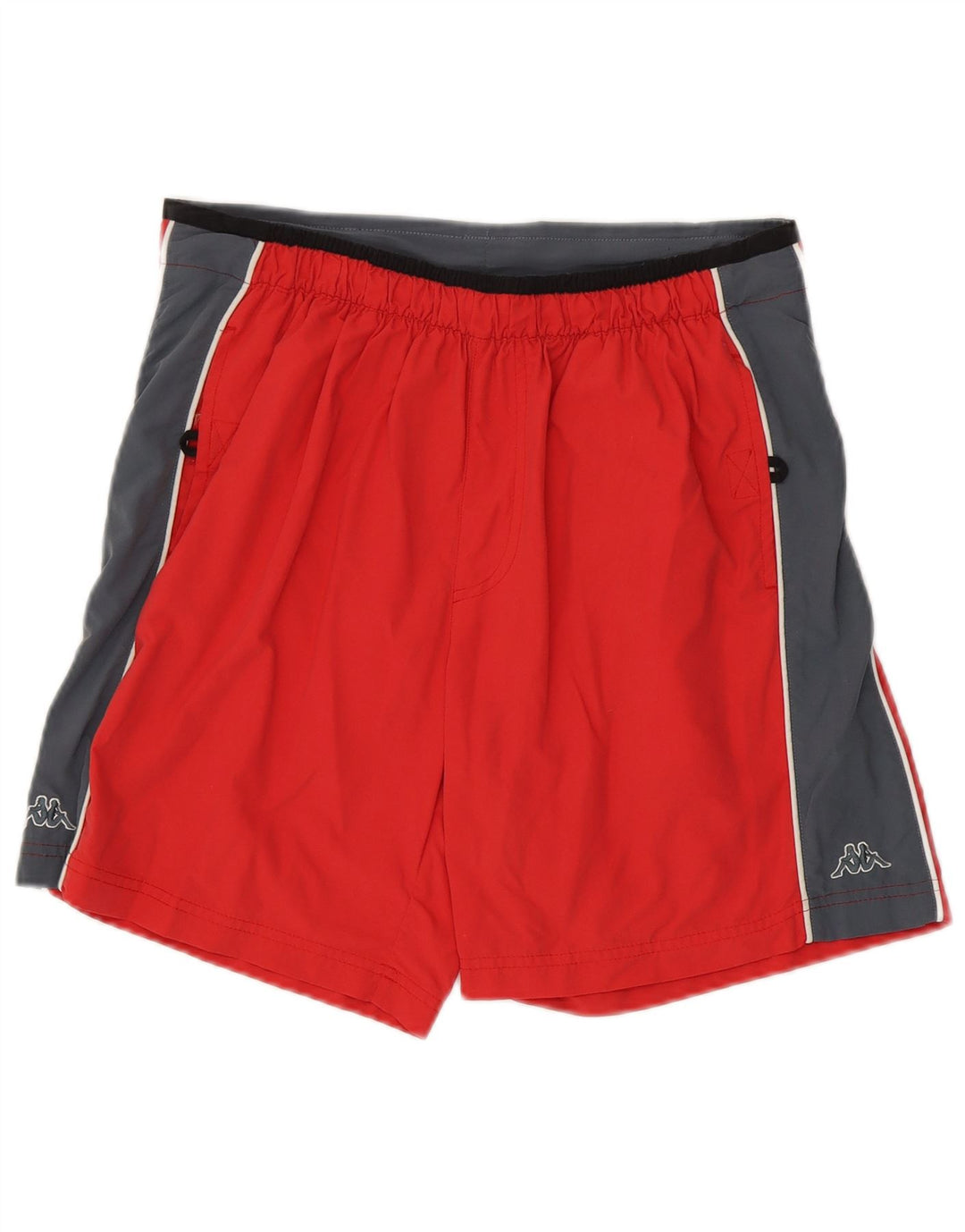 Kappa Herre grafiske svømmeshorts Medium Rød Colourblock Polyamid