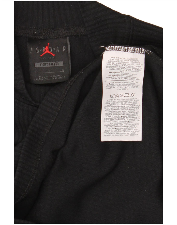 Jordan Dame Tight Fit Top Langærmet UK 16 Stor Sort Polyester