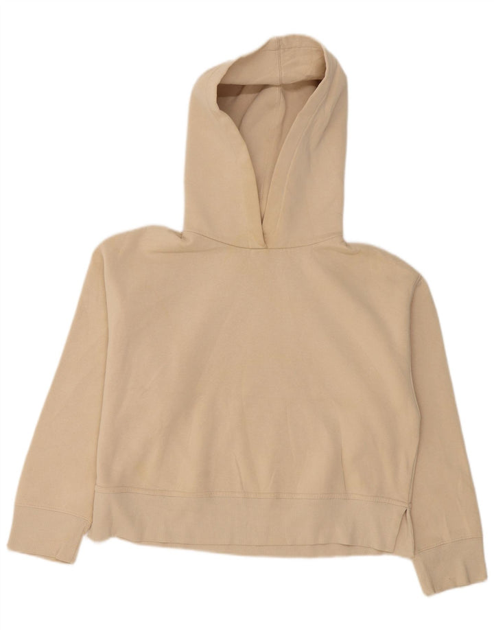 Zara Dame Oversized Hoodie Jumper UK 16 Large Beige