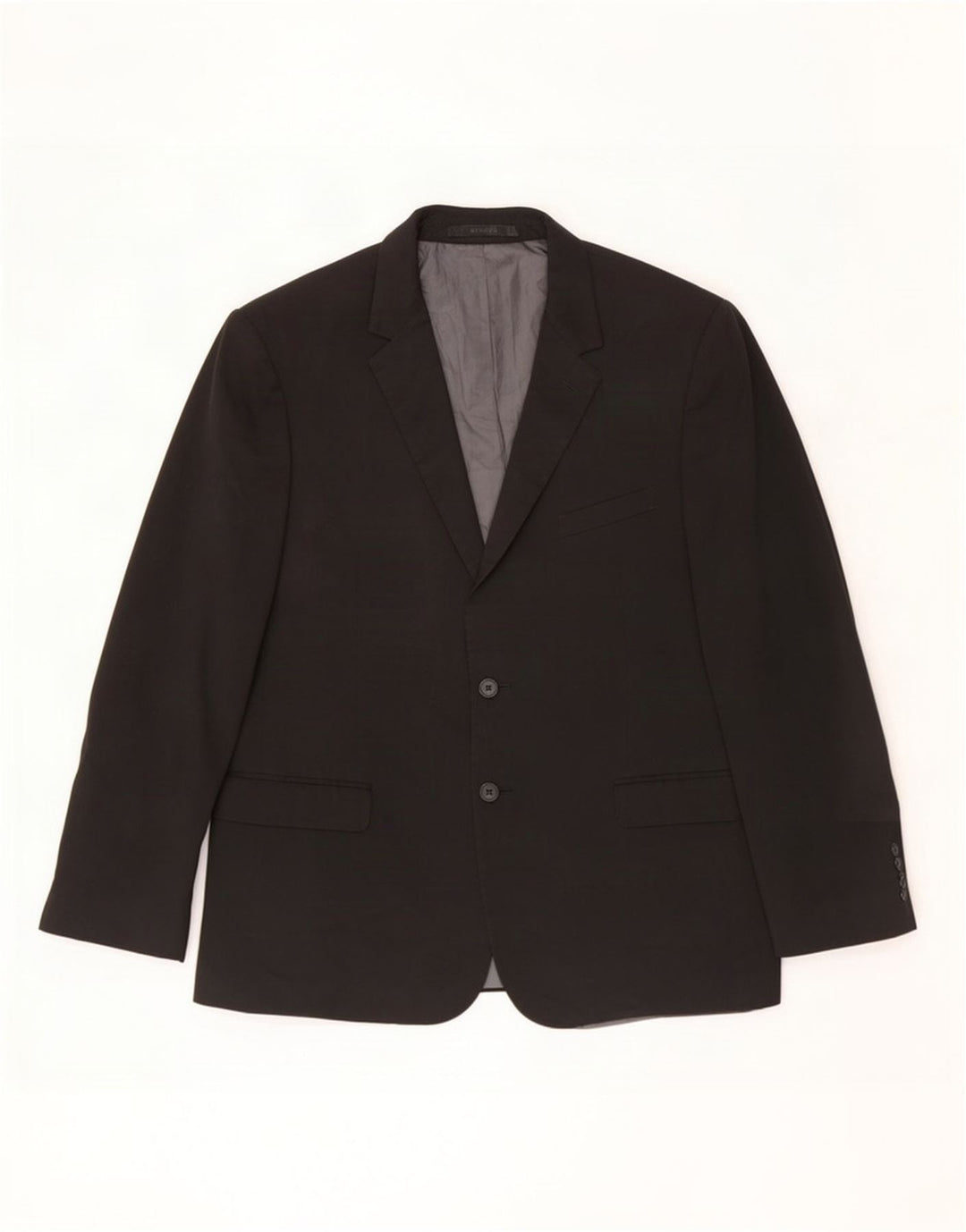 Marks & Spencer Herre 2-knaps blazerjakke UK 44 XL Sort Polyester