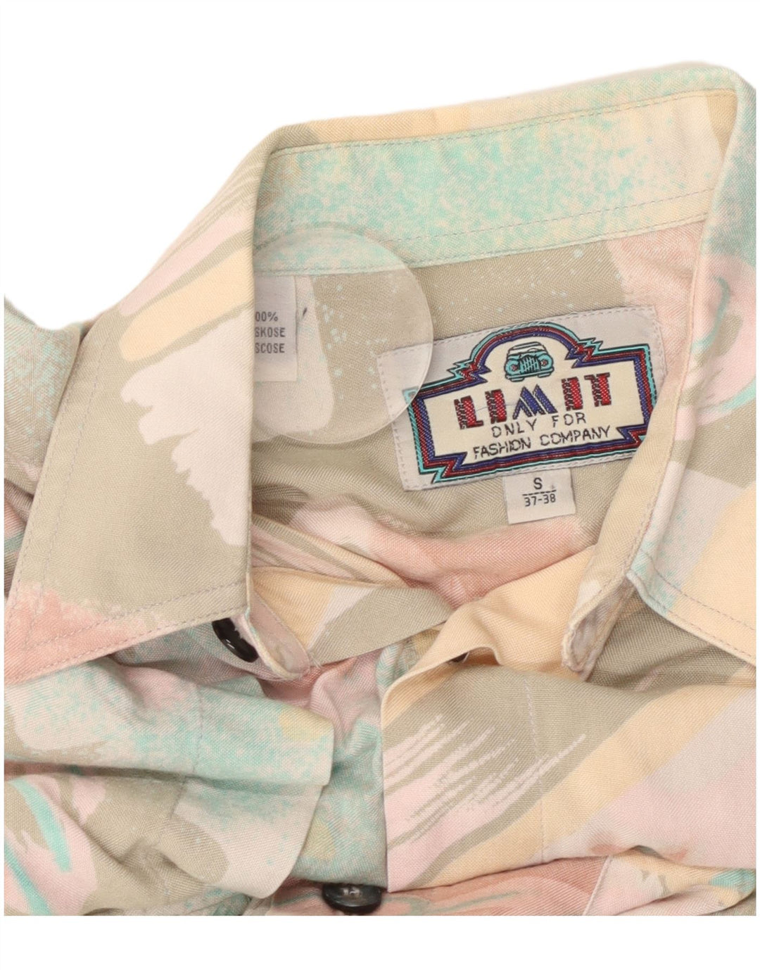 LIMIT Mens Abstract Pattern Shirt Size 37/38 Small Multicoloured