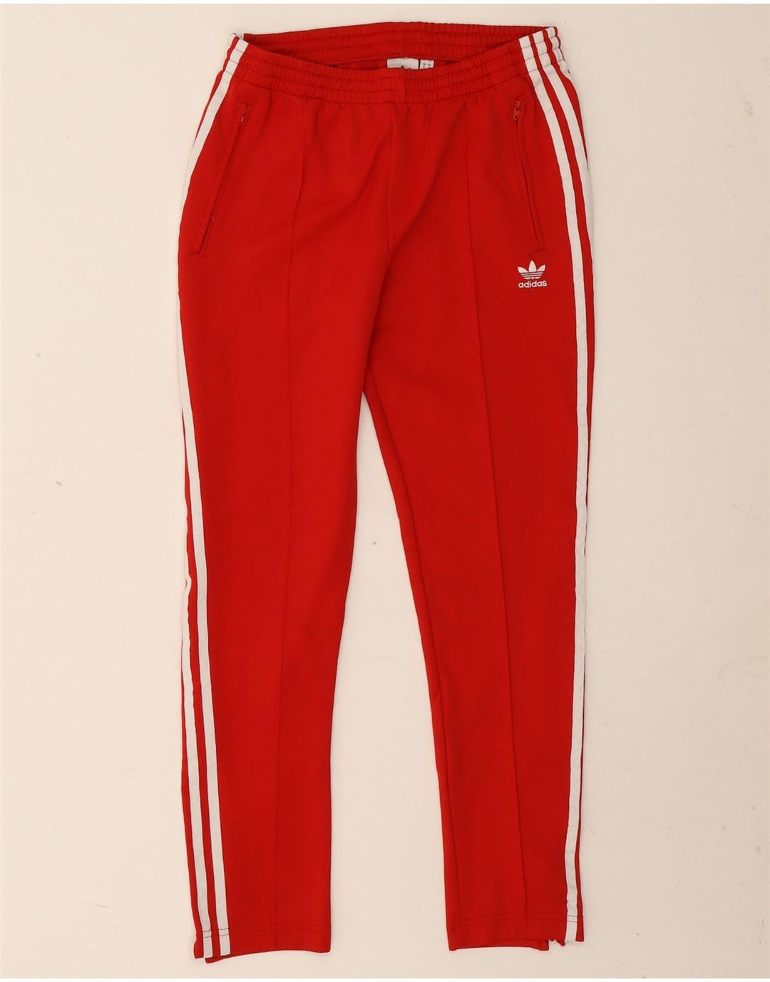 Adidas Træningsdragtsbukser til kvinder UK 14 Medium Rød Polyester