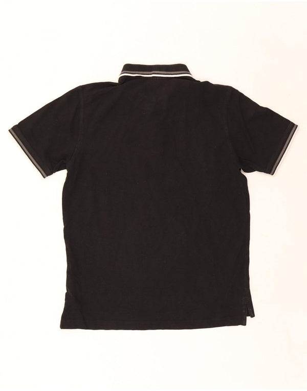 Pierre Cardin Herre Regular Fit Polo Shirt Medium Sort Stribet Bomuld