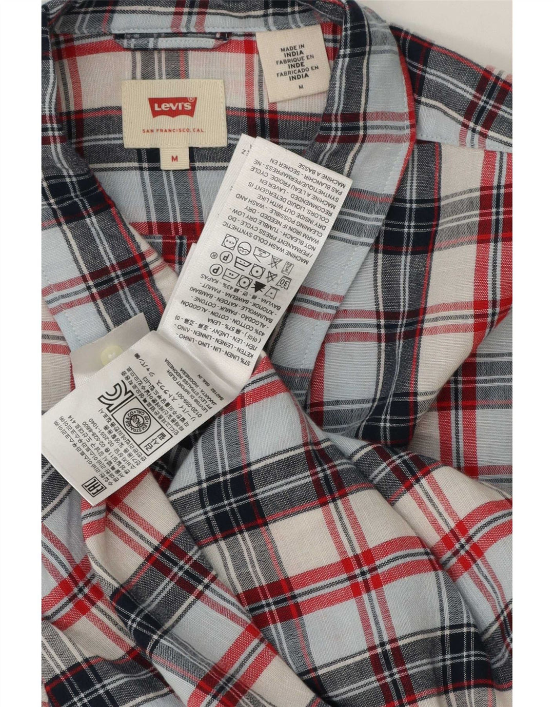 Levi's herreskjorte medium flerfarvet ternet linned