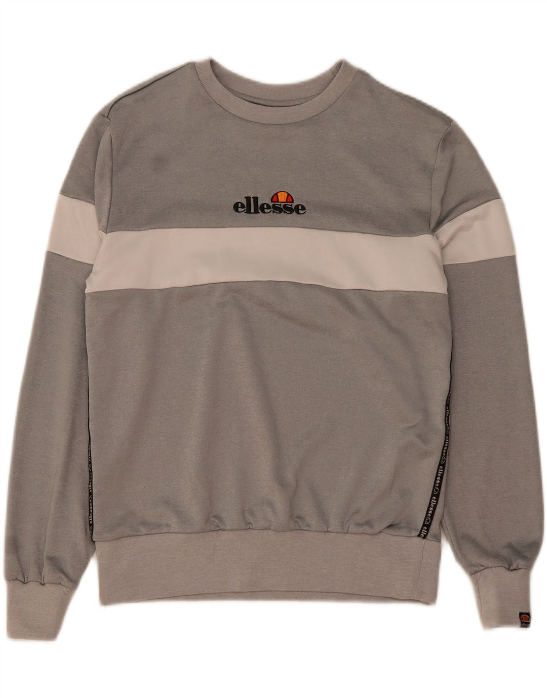 Ellesse Herre Grafisk Sweatshirt Jumper Medium Grå Colourblock Polyester