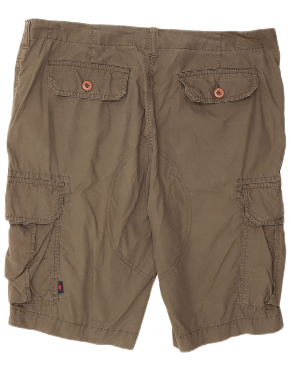 Kappa Herre Cargo Shorts IT 50 Large W36 Khaki Cotton