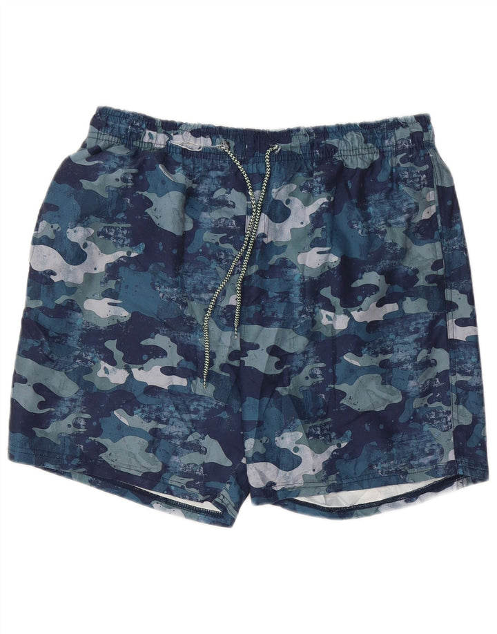 Mountain Warehouse Herre badeshorts Store Blå Camouflage Polyester