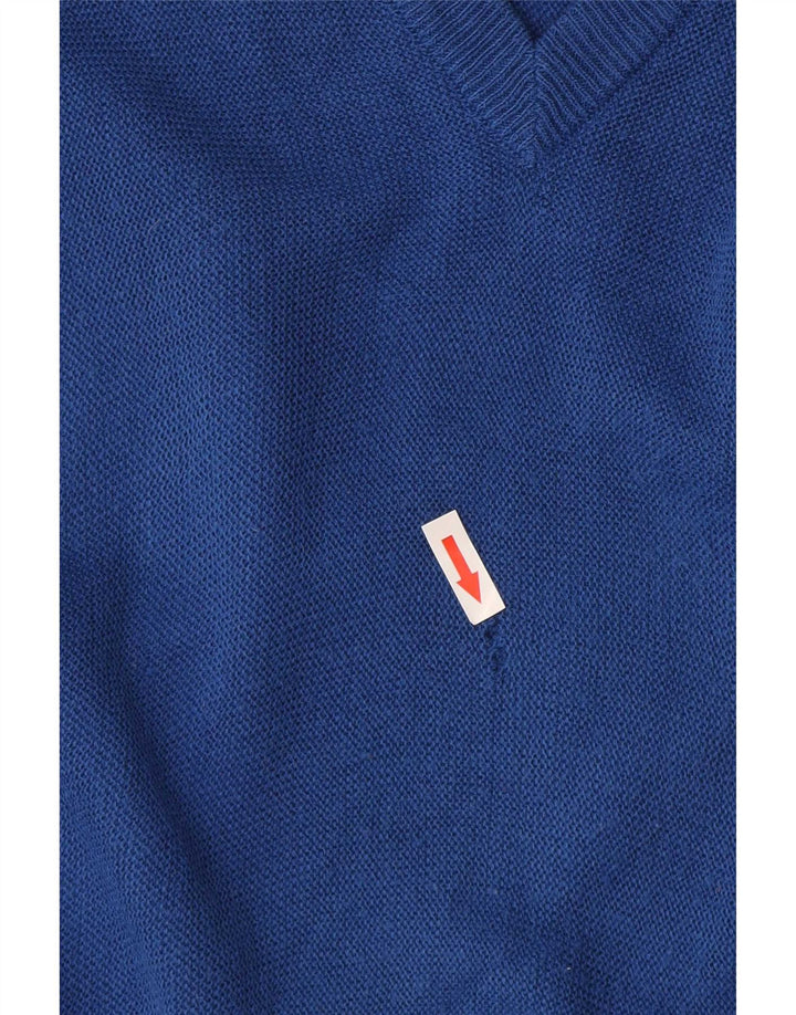 Lacoste Herre V-hals sweater mellemblå akryl