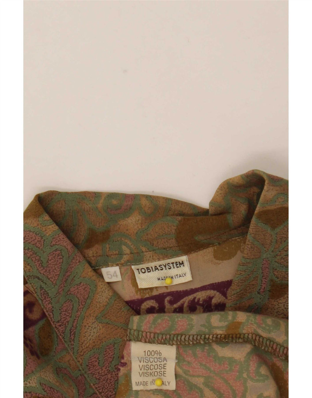Tobia System Herre Pullover Shirt IT 54 XL Flerfarvet Paisley