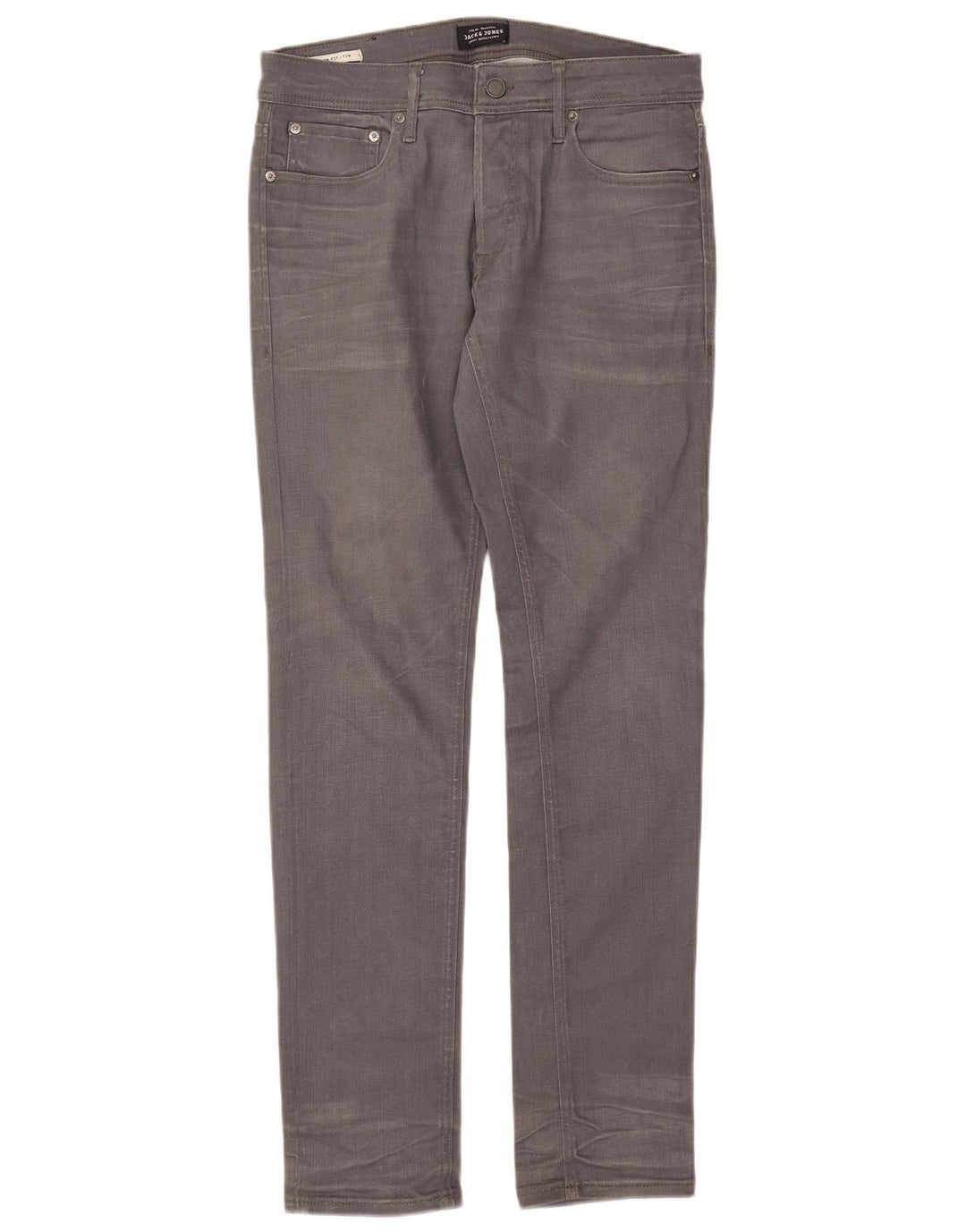 Jack & Jones Herre Tim Slim Jeans W31 L32 Grå Bomuld