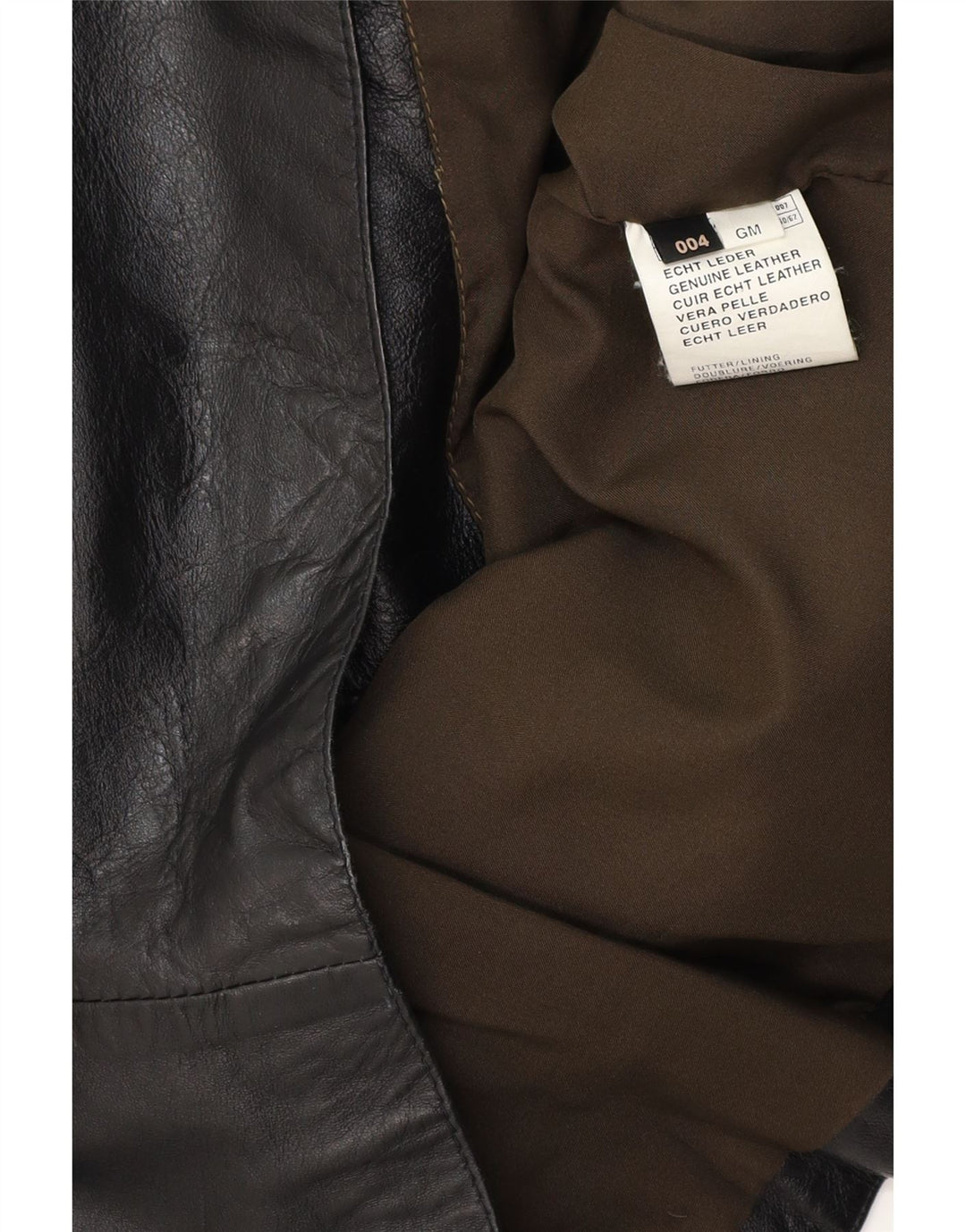 VINTAGE Lædervest til mænd mellem sort læder