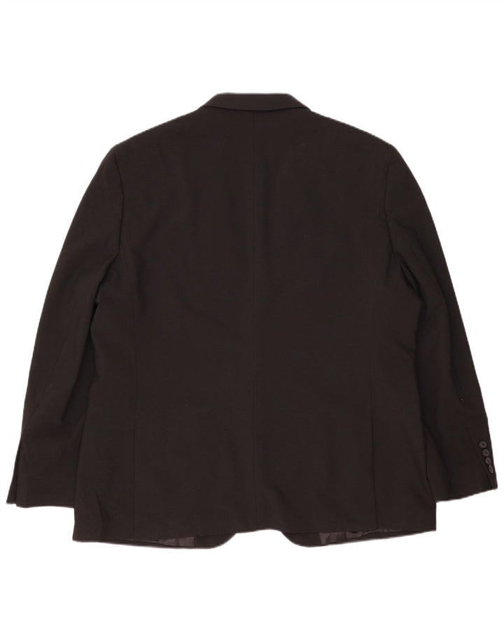 Nautica Herre 2 Button Blazer Jacket UK 48 4XL Sort Polyester