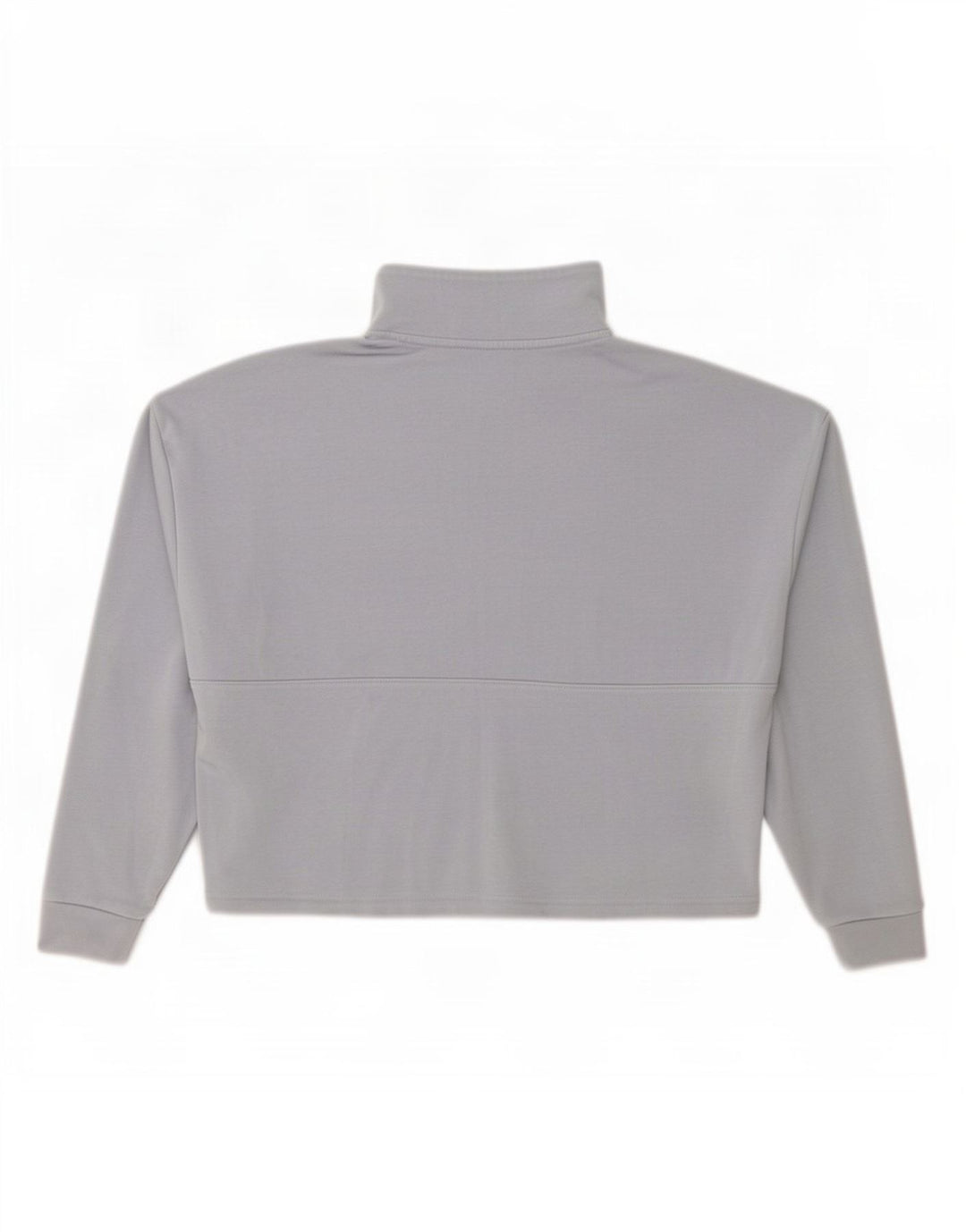 Under Armour Dame Oversized Zip Neck Sweatshirt Jumper UK 10 Small Grey