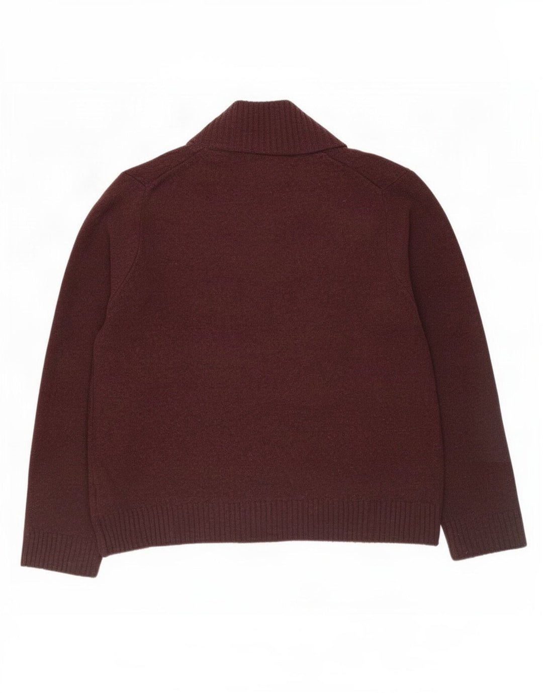 Marks & Spencer Herre sweater med lynlåshals Medium Bourgogne uld