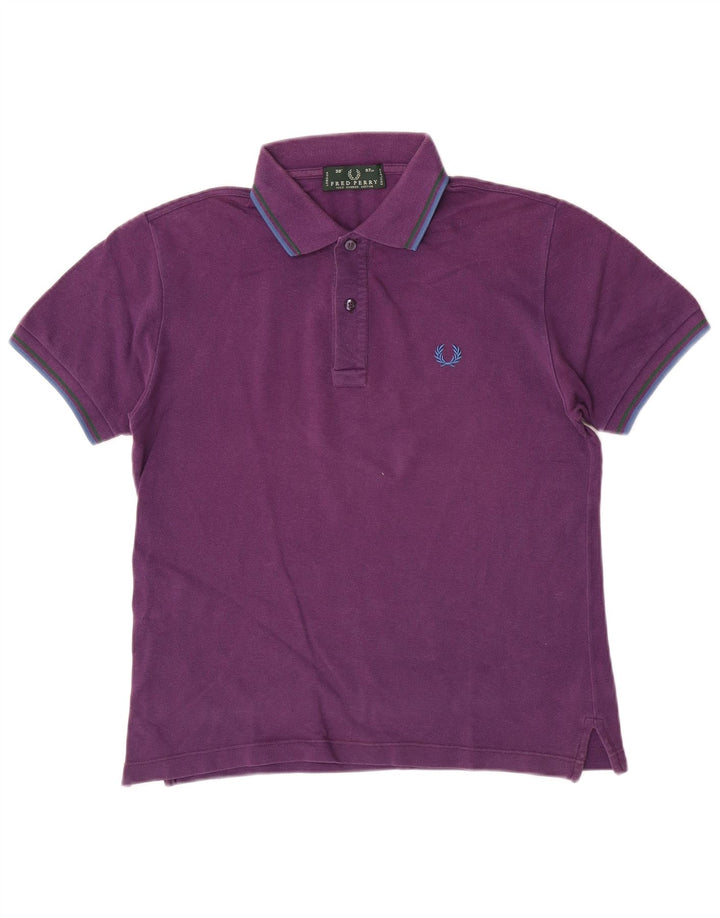 Fred Perry Herre poloskjorte lille lilla stribet bomuld