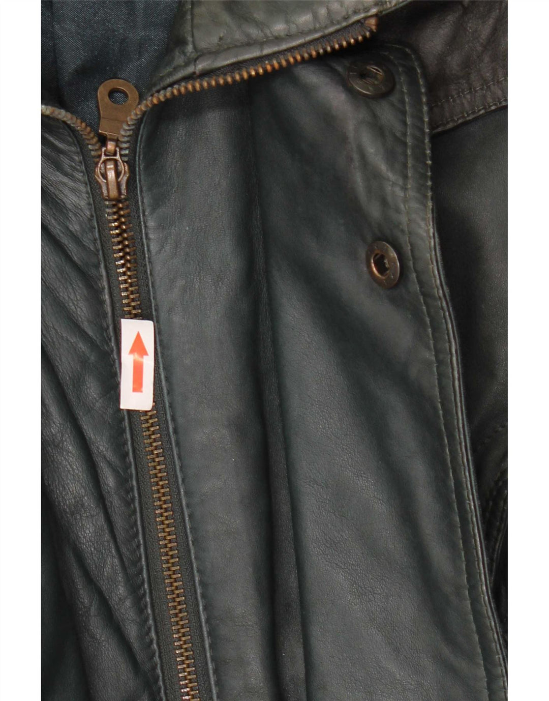 Vintage herre læderjakke UK 40 Large Green