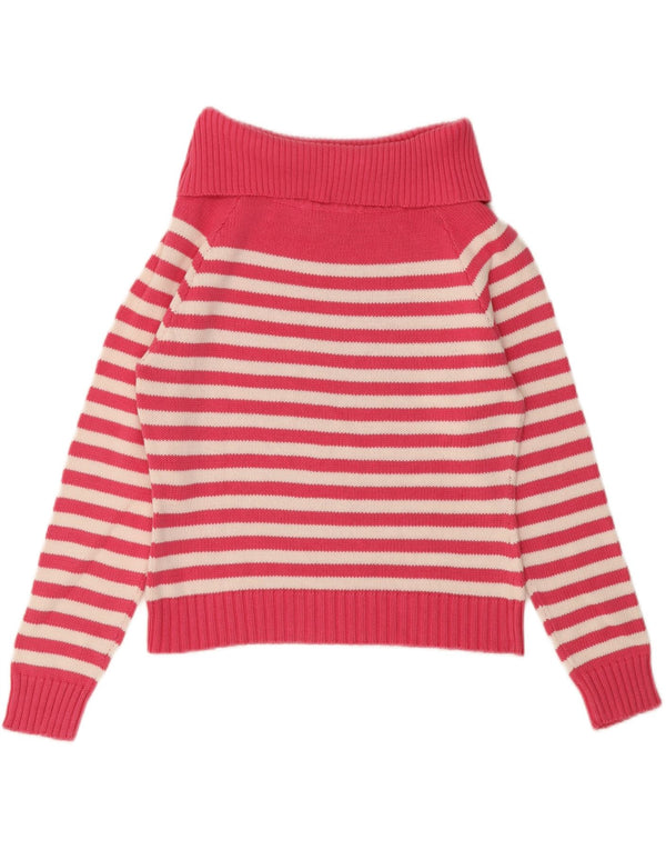 725 Originals piger rullehals sweater 11-12 år XL Pink stribet